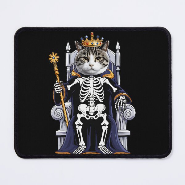 Item preview, Regal Cat Skeleton King Halloween Lover designed and sold by LysiTHWIP.