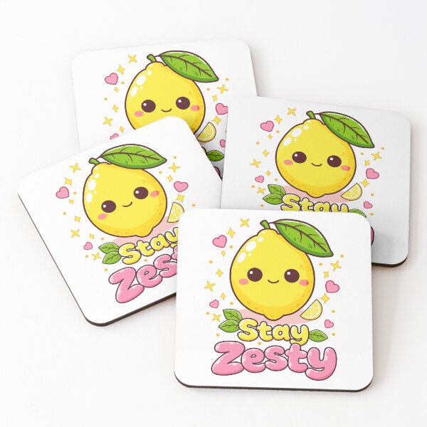 Item preview, Cute Kawaii Lemon “Stay Zesty” designed and sold by Doodle Moon Studios.