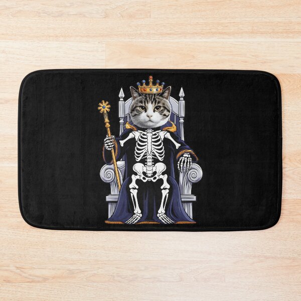 Item preview, Regal Cat Skeleton King Halloween Lover designed and sold by LysiTHWIP.