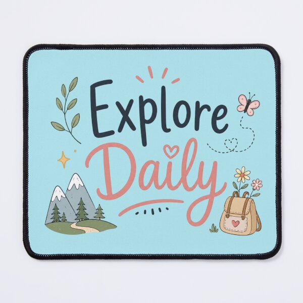 Item preview, Explore Daily Cute Adventure Quote Design | Travel Lover Aesthetic Typography designed and sold by Sanika arts .