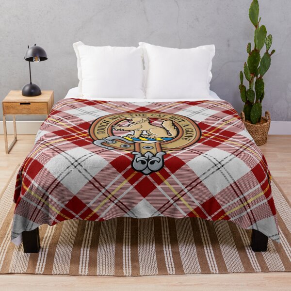 Item preview, Clan MacPherson Crest over Red Dress Tartan designed and sold by sifis.