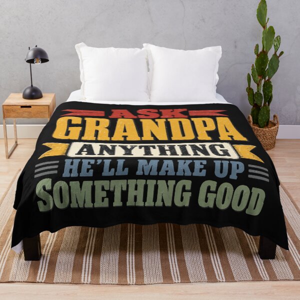 Item preview, Ask Grandpa Anything Funny Retro Quote designed and sold by AwesomeBeyondLimits.