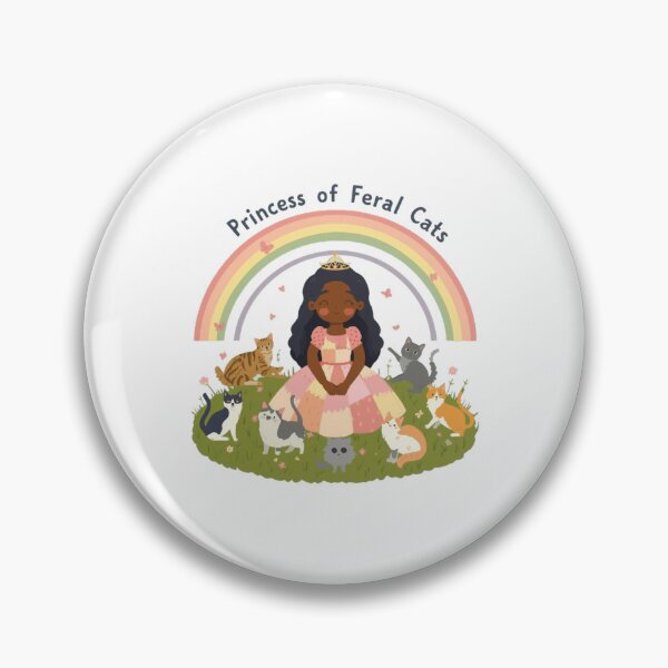 Item preview, Princess Of Feral Cats Cute Typography Illustration designed and sold by cheprasovroman.