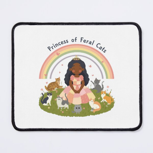 Item preview, Princess Of Feral Cats Cute Typography Illustration designed and sold by cheprasovroman.