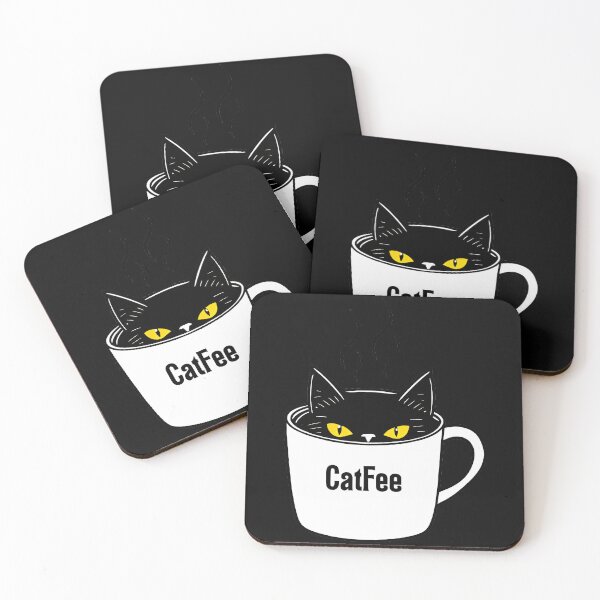 Item preview, CatFee Black Cat Coffee Lover designed and sold by LysiTHWIP.