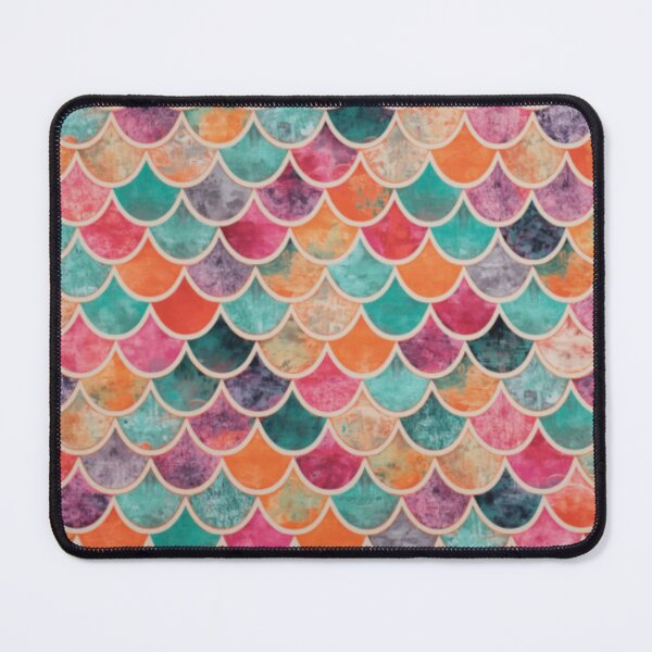Item preview, Scales Print Orange Teal designed and sold by SeaStarMermaids.