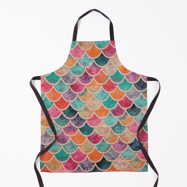 Item preview, Scales Print Orange Teal designed and sold by SeaStarMermaids.