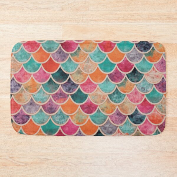 Item preview, Scales Print Orange Teal designed and sold by SeaStarMermaids.
