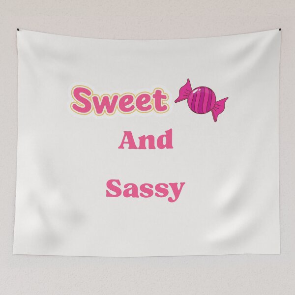 Item preview, Sweet and Sassy Pink Candy Typography designed and sold by ShaderShirts.
