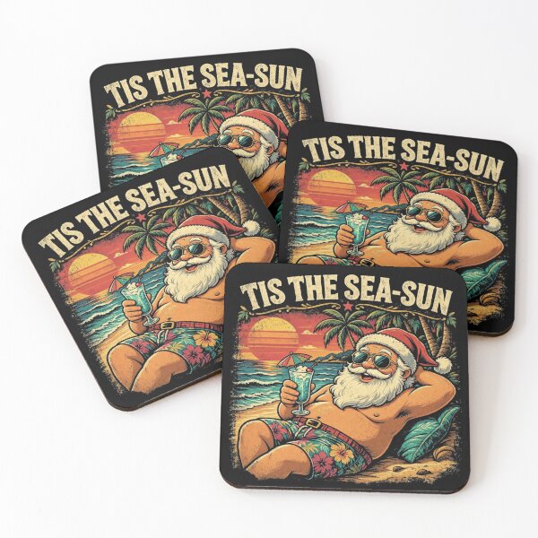 Item preview, Beach Santa Tis the Sea-Sun Christmas In July Vintage designed and sold by CF_VintageDesign.