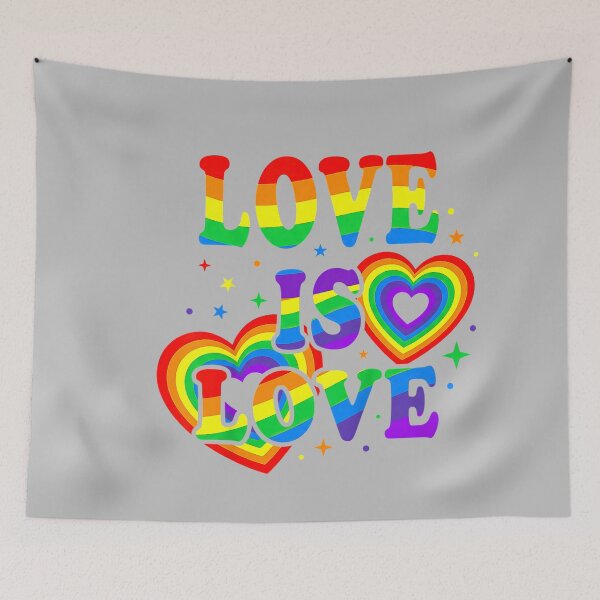 Item preview, LGBTQ Love is Love Gay Pride LGBT Rainbow Flag designed and sold by mjohnson9.