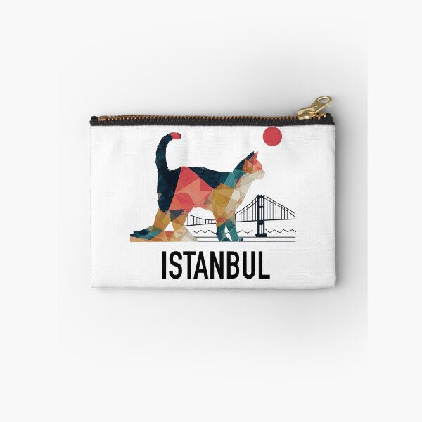 Item preview, Istanbul – City of Cats | Geometric Cat Bosphorus Art Print | Turkey Travel Poster designed and sold by OzzFrequency.