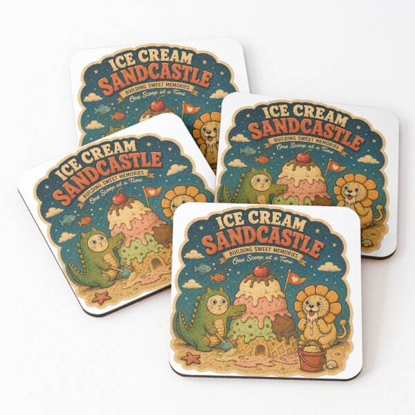 Item preview, Ice Cream Sandcastle – Cute Summer Beach Sticker designed and sold by Soeklahan07.