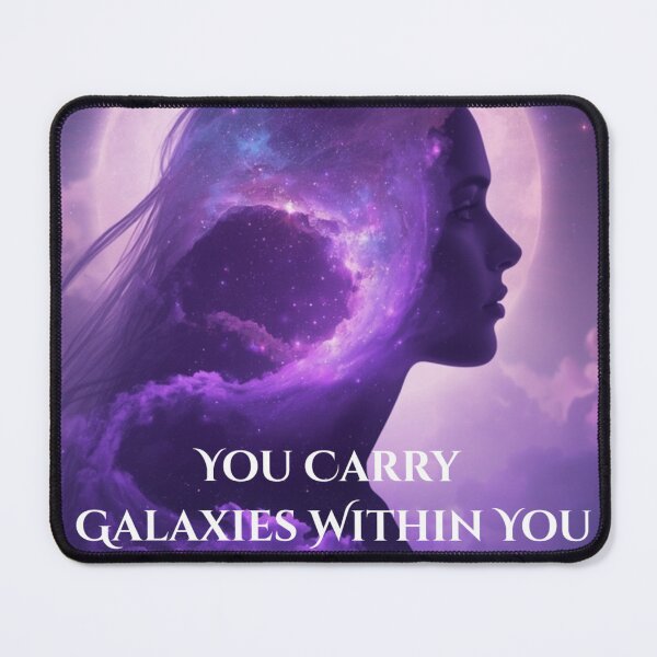 Item preview, You Carry Galaxies Within You | Cosmic Self-Worth Affirmation Art designed and sold by MysticPurpleHue.
