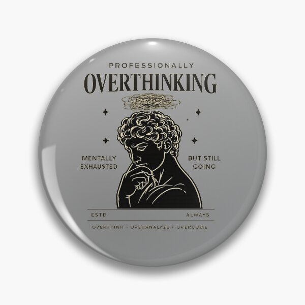 Item preview, Professionally Overthinking Greek Statue T-Shirt - Dark Academia Mental Health Humor Tee designed and sold by Pransis_Diginer_26.