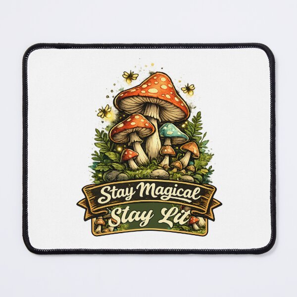 Item preview, Stay Magical Stay Lit Vintage Mushrooms designed and sold by Mr Lee.