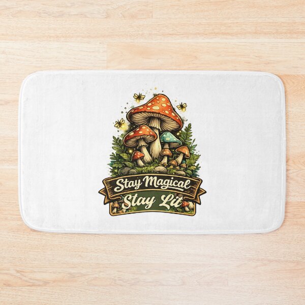 Item preview, Stay Magical Stay Lit Vintage Mushrooms designed and sold by Mr Lee.