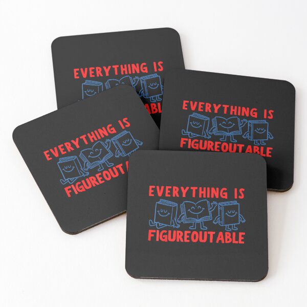 Item preview, Everything is Funny Figureoutable Bookish Motivational Quote designed and sold by FrankIsabel.