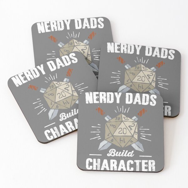 Item preview, Nerdy Dads Build Character RPG Saying Quote Dad Humor Joke designed and sold by KristineLi.