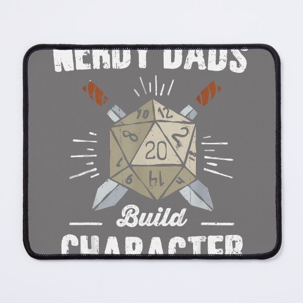Item preview, Nerdy Dads Build Character RPG Saying Quote Dad Humor Joke designed and sold by KristineLi.
