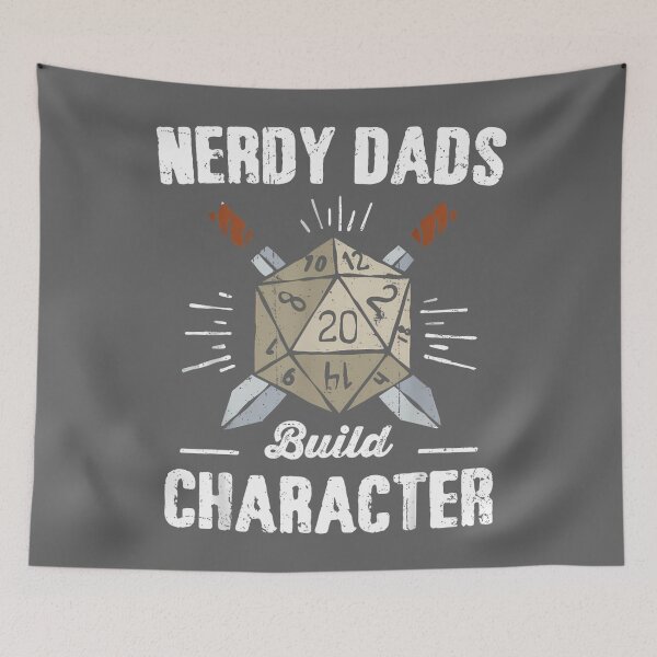 Item preview, Nerdy Dads Build Character RPG Saying Quote Dad Humor Joke designed and sold by KristineLi.