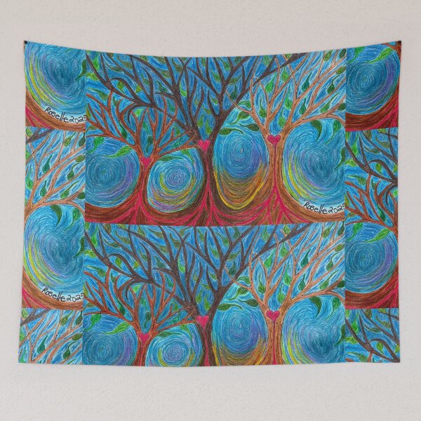 Item preview, Rooted in Love Watercolor Pencil Drawing  designed and sold by Painted Magic Studio.