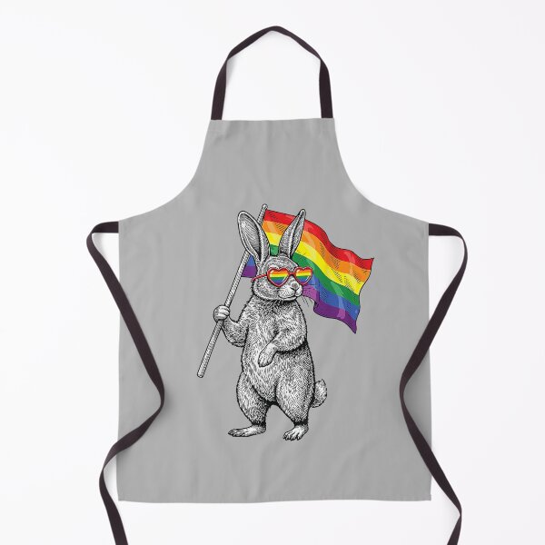 Item preview, LGBTQ Pride Month Bunny Rainbow Gay Flag LGBT Ally Rabbit designed and sold by mjohnson9.