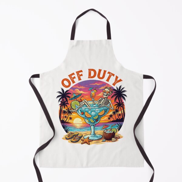 Item preview, Off Duty Funny Skeleton Drinking Cocktail Summer Vacation designed and sold by Littermin.