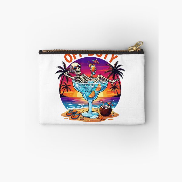Item preview, Off Duty Funny Skeleton Drinking Cocktail Summer Vacation designed and sold by Littermin.