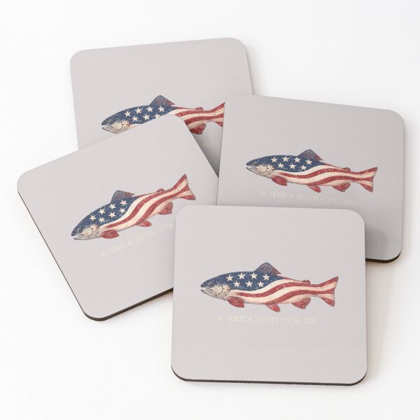 Item preview, 250 America Years 1776 2026 Fishing USA Flag 250th Birthday designed and sold by MabelWells.