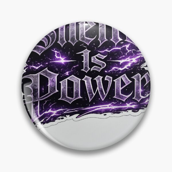 Item preview, Silence Is Power – Dark Gothic Motivation Sticker designed and sold by blossomfun.