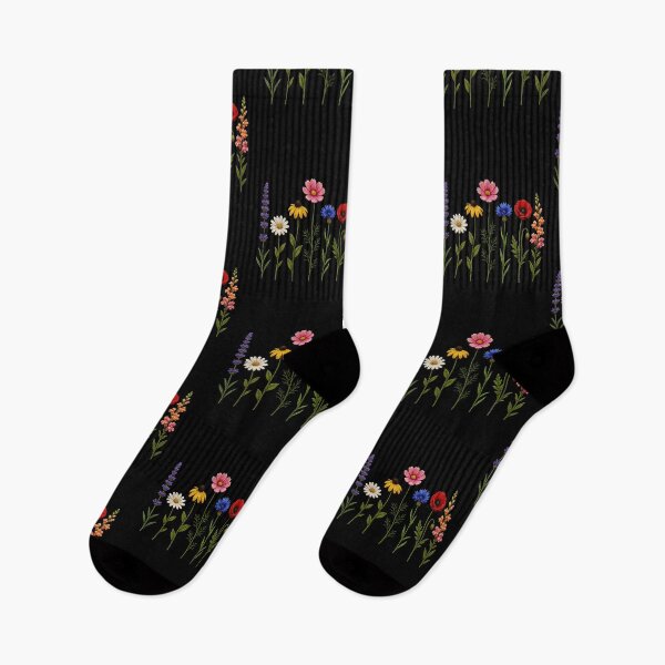 Item preview, Colorful Garden Flowers Embroidery designed and sold by ColorSplash123.