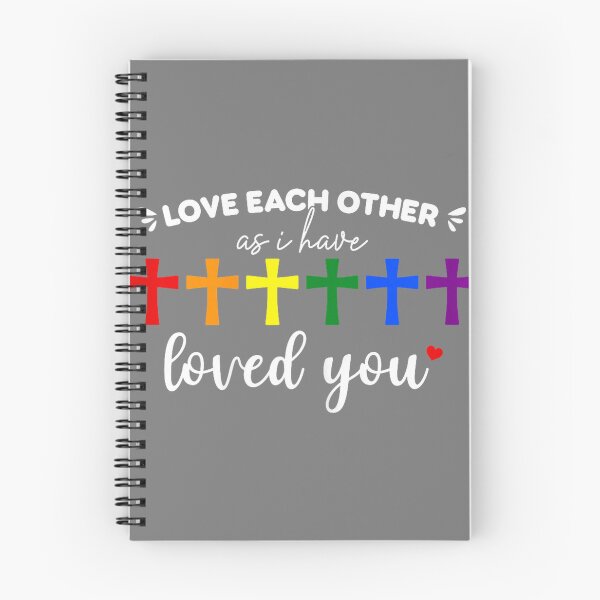 Item preview, Love Each Gay Pride Ally LGBTQ Rainbow Christian Crosses designed and sold by mjohnson9.