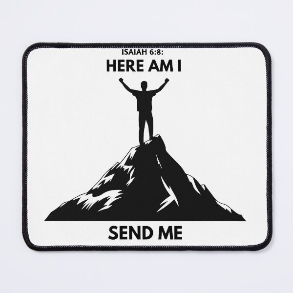 Item preview, Isaiah 6:8: Here Am I Send Me - Christian Faith T-Shirt Light Edition designed and sold by THEDREAMCHASER.