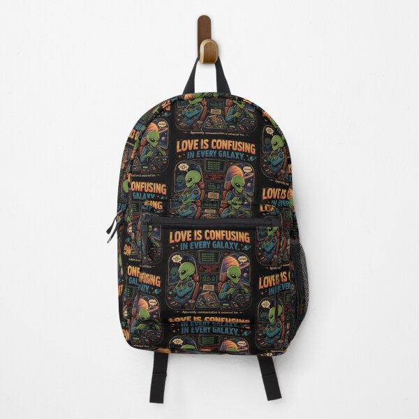 Item preview, Love Is Confusing in Every Galaxy Funny Alien Relationship Humor Retro Sci Fi designed and sold by FindYouByZ.