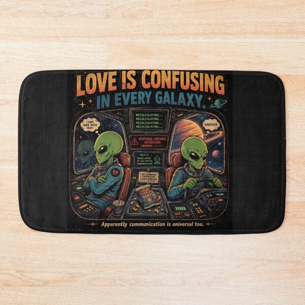 Item preview, Love Is Confusing in Every Galaxy Funny Alien Relationship Humor Retro Sci Fi designed and sold by FindYouByZ.