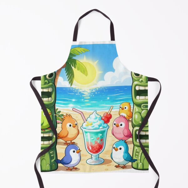 Item preview, Cute Tiki friends on the beach designed and sold by Talpha.