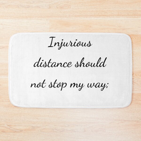 Item preview, "Injurious distance should not stop my way;" - handwriting black designed and sold by ariksworld.