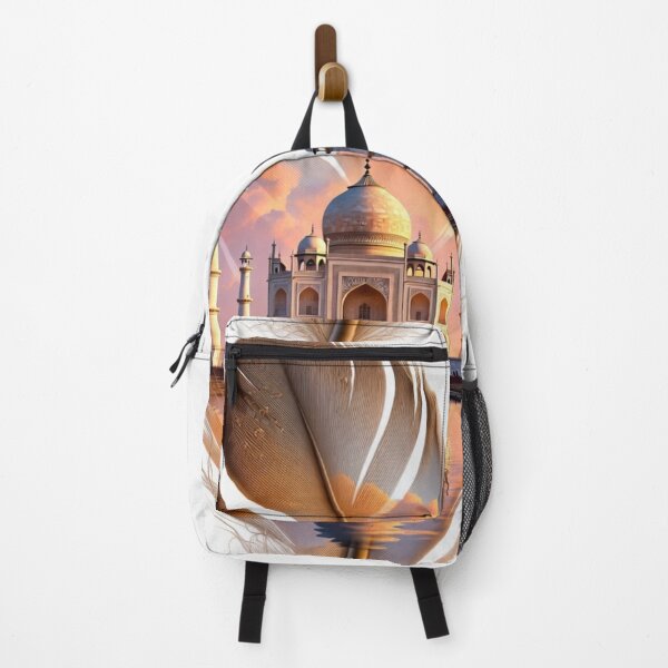 Item preview, Taj Mahal Feather Art | India Travel Illustration | Taj Mahal Feather Design | Indian Landmark Artwork | Travel Aesthetic designed and sold by GalleryPeak.