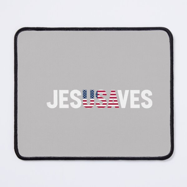 Item preview, 4th of July Christian Jesus Saves USA Flag Patriotic designed and sold by MabelWells.