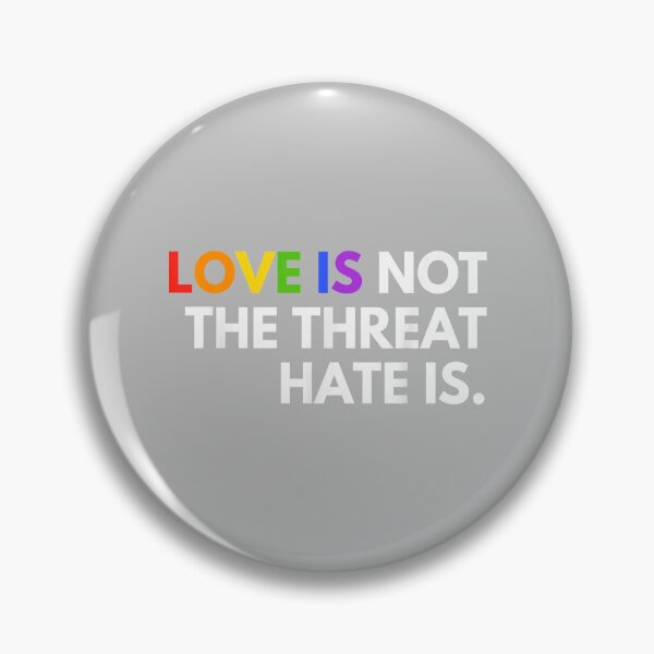 Item preview, Love is Not The Threat Hate is Rainbow LGBTQ Pride_2 designed and sold by mjohnson9.