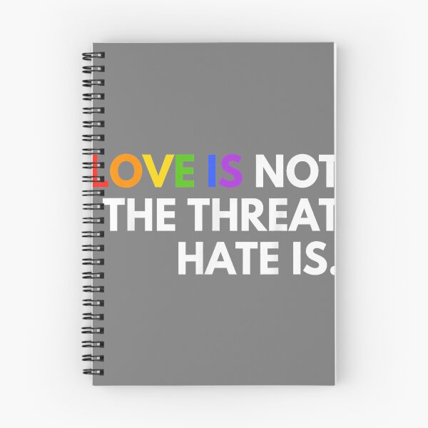 Item preview, Love is Not The Threat Hate is Rainbow LGBTQ Pride_2 designed and sold by mjohnson9.