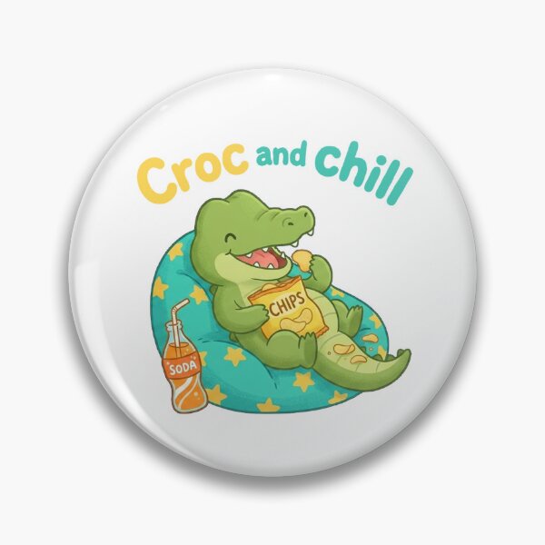Item preview, Croc and Chill Introvert Girl Funny Alligator Jokes designed and sold by Yellowriversss.