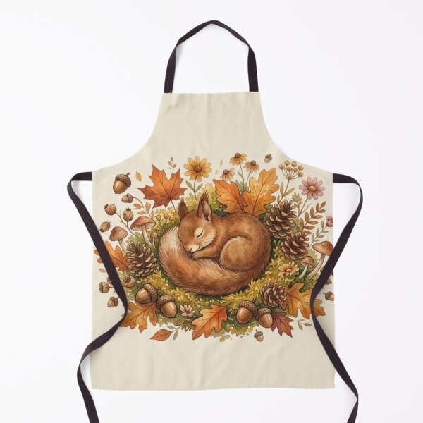 Item preview, Sleeping Squirrel Acorns Autumn Cottagecore Forest designed and sold by CalmCapy Co.