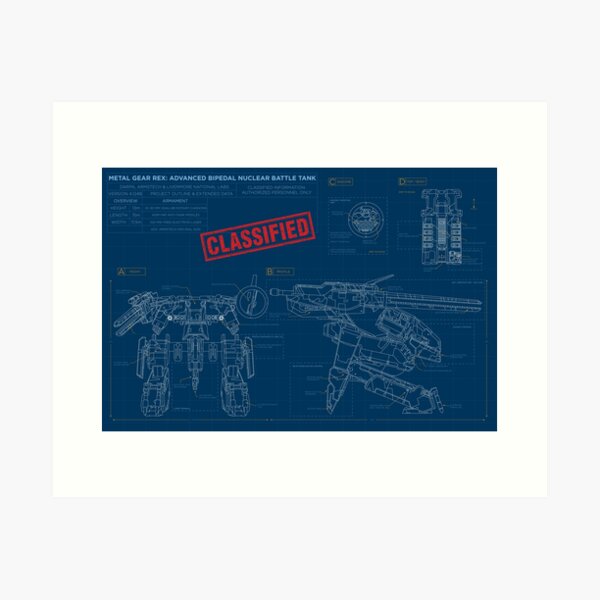 Item preview, Metal Gear Solid Rex - Blueprints designed and sold by Spinomonkey.