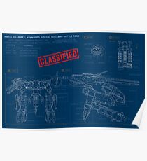 Metal Gear Solid Rex - Blueprints Poster