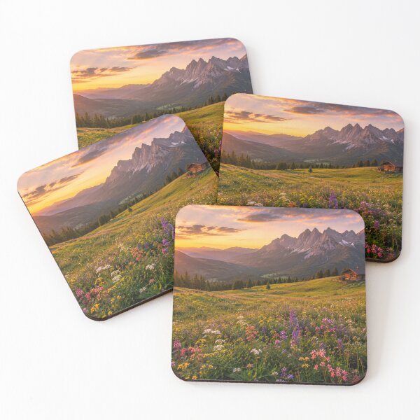 Item preview, Alpine Wildflower Meadow at Sunset designed and sold by Pond21.