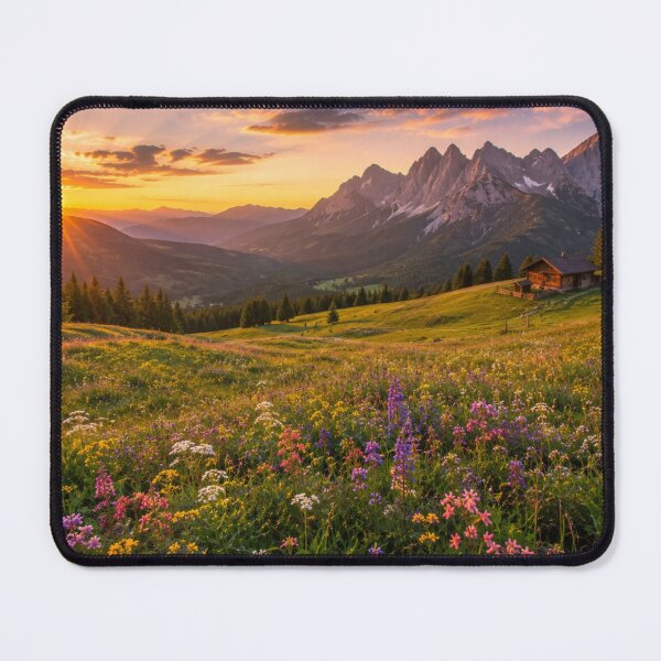 Item preview, Alpine Wildflower Meadow at Sunset designed and sold by Pond21.