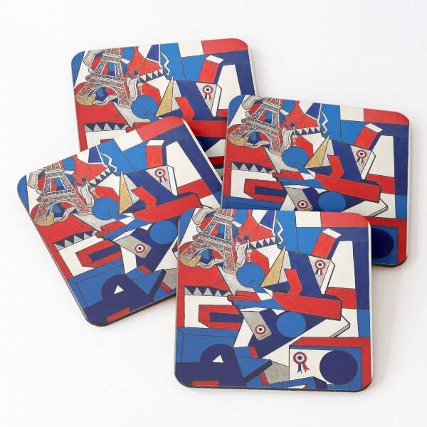 Item preview, Paris Cubist Poster – Eiffel Tower Abstract Art – ZK PRO designed and sold by zalakopro.