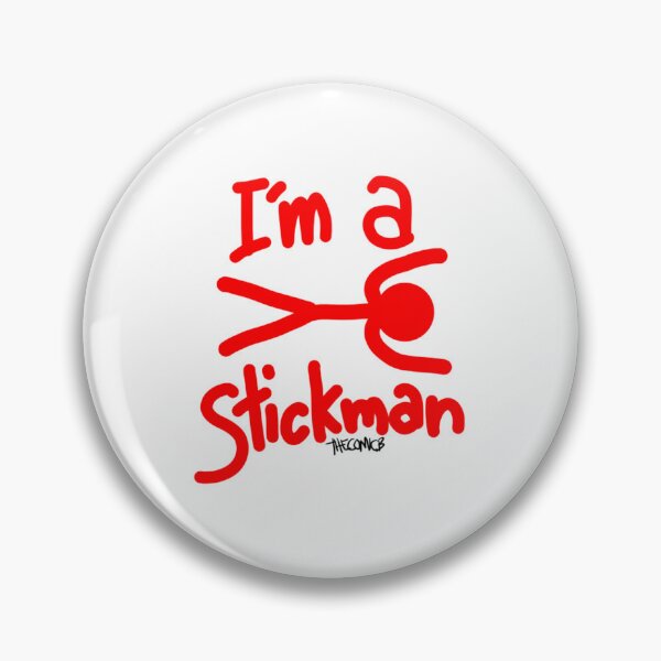 Item preview, I'm A StickMan Lying Down Red designed and sold by THECOMICBStore.